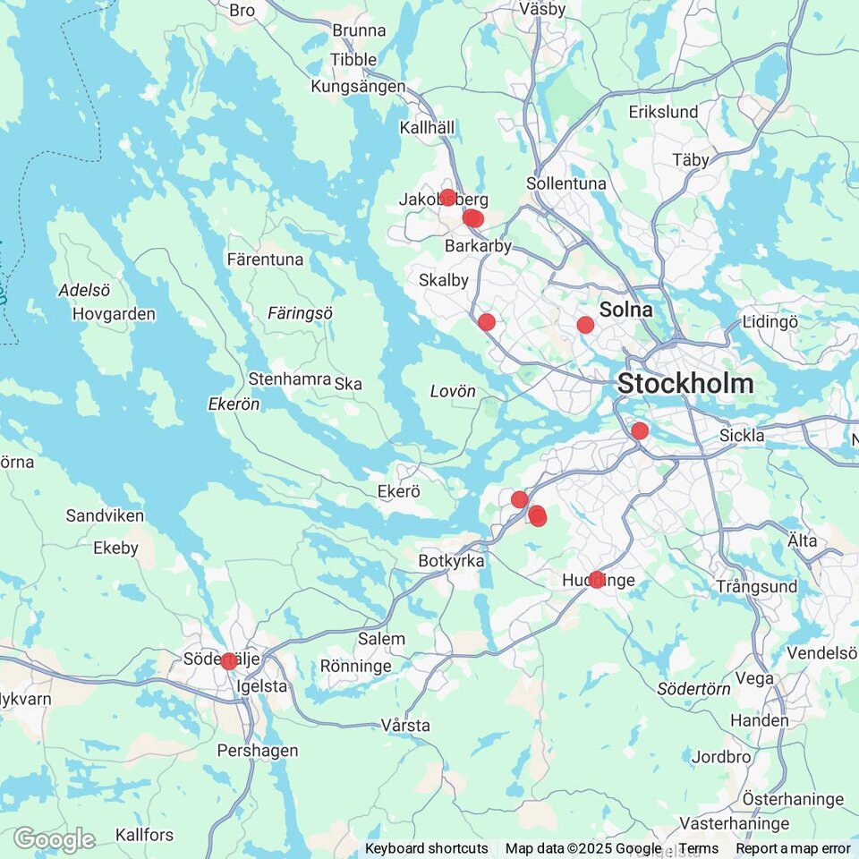 Butiker med rea-varor nära Viksäter, Södermanland