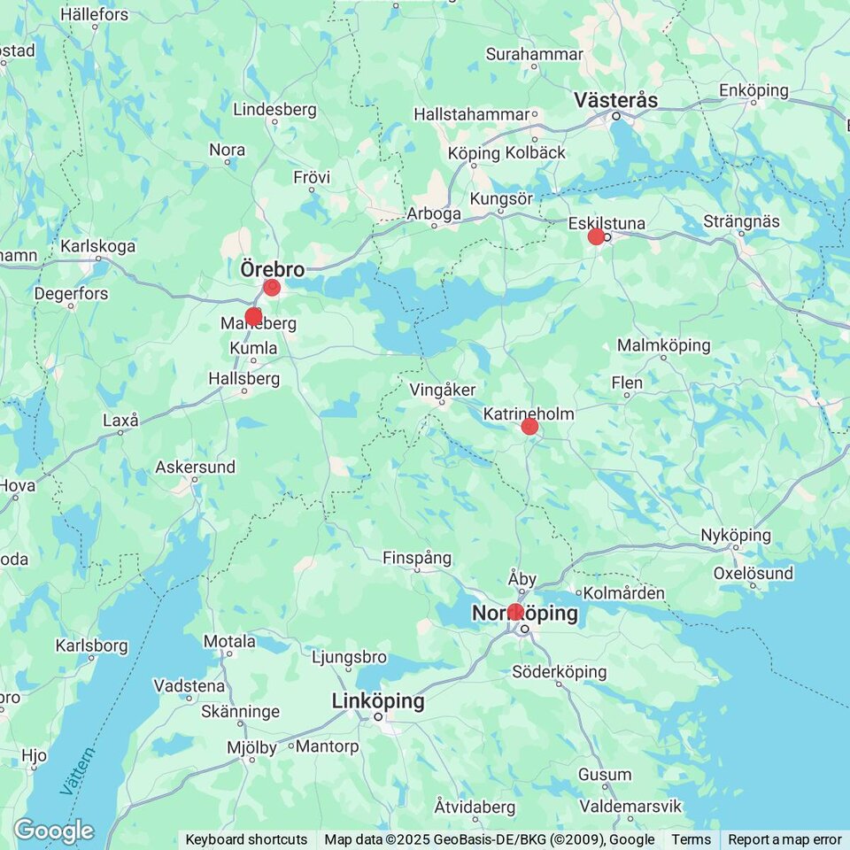 Butiker med rea-varor nära Vingåker, Södermanland