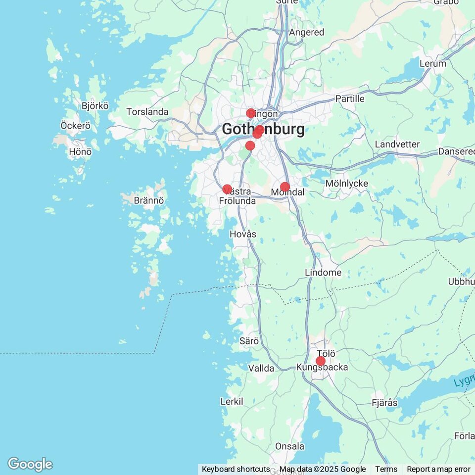 Butiker med rea-varor nära Vrångö, Västergötland