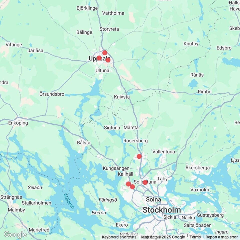 Butiker med rea-varor nära Ytternäs och Vreta, Uppland